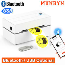 MUNBYN 130 Bluetooth/USB Label Printer 4x6 Thermal Shipping Label for USPS FedEx picture