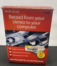 Record From Your Stereo To Your Computer inport deluxe audio recording kit NEW picture
