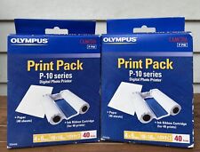 New Sealed Olympus Print Pack P-P40 Lot Of 2 Boxes Paper & Ribbon picture