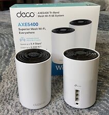 TP-LINK Deco AXE5400 XE75 Tri-Band Wi-Fi 6E Router Mesh System - White (2-Pack) picture
