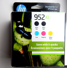 HP 952 XL 5 Pack High Yield Ink Cartridge Combo SEALED 6ZA00AN 2025 Genuine picture