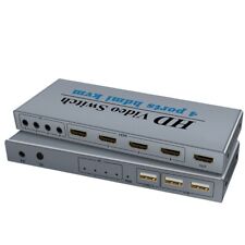 HDMI switch 4-port switch 4-in-1 output USB KVM display 4K suitable for Win7D picture