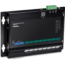 TRENDnet 10-Port Industrial Gigabit PoE+ Wall-Mounted Front Access Switch, TI- picture