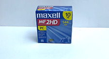FACTORY SEALED MAXELL MF  FLOPPY DISKS 2HD (HIGH DENSITY) PC 1.44MB 10PK picture