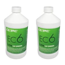 XSPC EC6 High Performance Premix PC Coolant, Translucent, 1000 mL, UV Green, 2pk picture