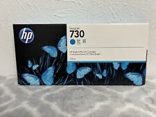 HP 730 Design Jet Ink Cartridge Cyan P2V68A EXP 2025 T1600 T1700 T2600 NIB picture