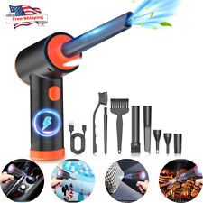 Powerful Blower Rechargeable Cordless Air Duster, Mini Turbo Jet Fan 100,000 RPM picture