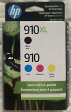 HP 910XL Black & 910 Color Ink Cartridges 3JB41AN (3YL65AN & 3YN97AN) Exp 2025+ picture