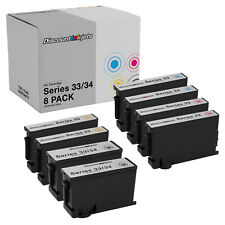 8PK BLACK COLOR Ink Cartridge for Dell Series 33 34 Extra High Yield V525w V725w picture