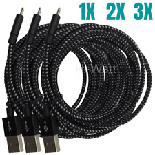 1/2/3 Pack 10FT Micro USB 3.0 Fast Charger Data Sync Cable Cord For Samsung HTC picture