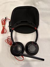Plantronics Poly C5220 Wires Headset Headphones & Mesh Zipper Case picture