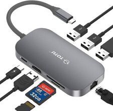 Totu USB C 9 in 1 Docking Station Hub Port Adapter Amplifier HDMI 4K Dock Mac PC picture