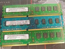 3 Sticks, 12GB (3x4GB) 1RX8 PC3-12800U 1600MHz DDR3 Memory, Micron , Hynix picture
