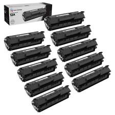LD Compatible Replacement Fits for HPQ2612A 12A 10PK Black Laser Toner Cartridge picture