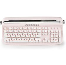 YUNZII  B503 Wireless Typewriter Keyboard, Retro Bluetooth Keyboard-Pink picture