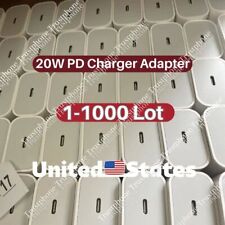 1-1000 Lot For iPhone iPad 20W PD USB C Type C Power Adapter Fast Charger Block picture