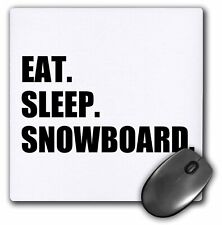 3dRose Eat Sleep Snowboard - snowboarding enthusiast - fun snowboarder sport Mou picture