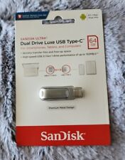 NEW SanDisk Ultra Dual Drive Luxe USB Type-C 64GB - 619659184087. SEALED picture
