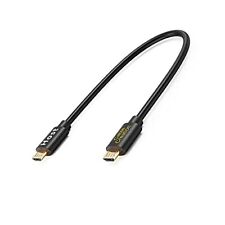 CableCreation Short Micro USB to OTG Cable 8inch, 0.66 Feet, Black  picture