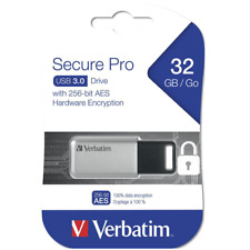 NEW Verbatim Store-N-Go Secure Encrypted Pro USB 3.2 Drive 32GB Stick picture