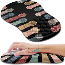 Ergonomic Mouse Pad Wrist Support, Wrist Rest Mousepad for Carpal Tunnel Pain Re picture