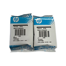 Genuine HP 63 Ink Cartridge 2 Pack for Deskjet 3630 4520 Officejet 4650 Exp 2023 picture