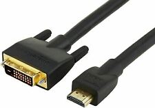 5-PACK AmazonBasics HDMI to DVI 25FT Cables, Black, Gold-Plated Connectors picture