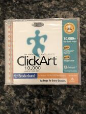 NEW ClickArt 10,000  Smart Saver - Broderbund - 2001 PC Windows - AOL PC ROM picture