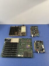 Lot Of 2 Motherboards & 2 Computer Boards  Vintage  AMIBIOS 386DX UNTESTED picture