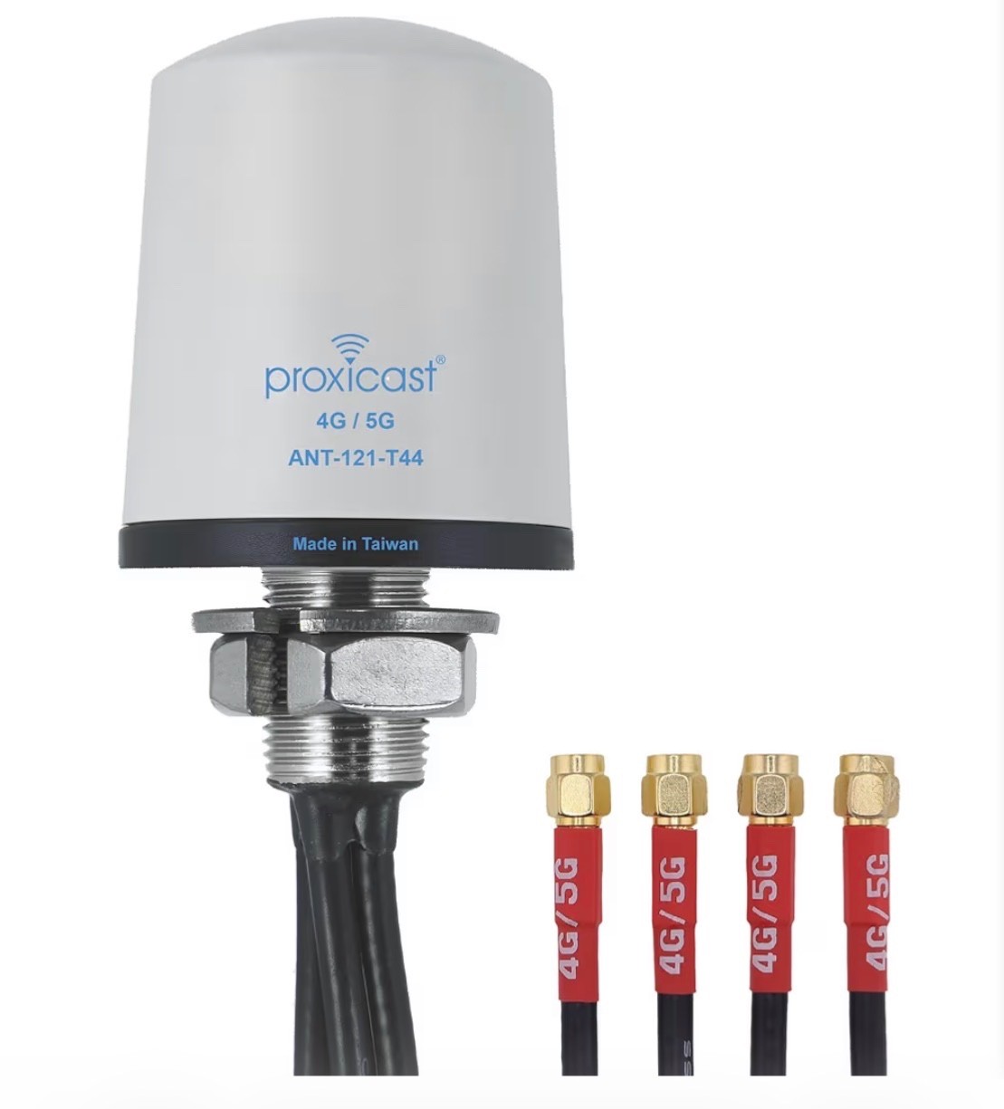 4x4 MIMO 4G/5G Cellular Antenna - Low Profile Vandal Resistant IP67 Omni Through