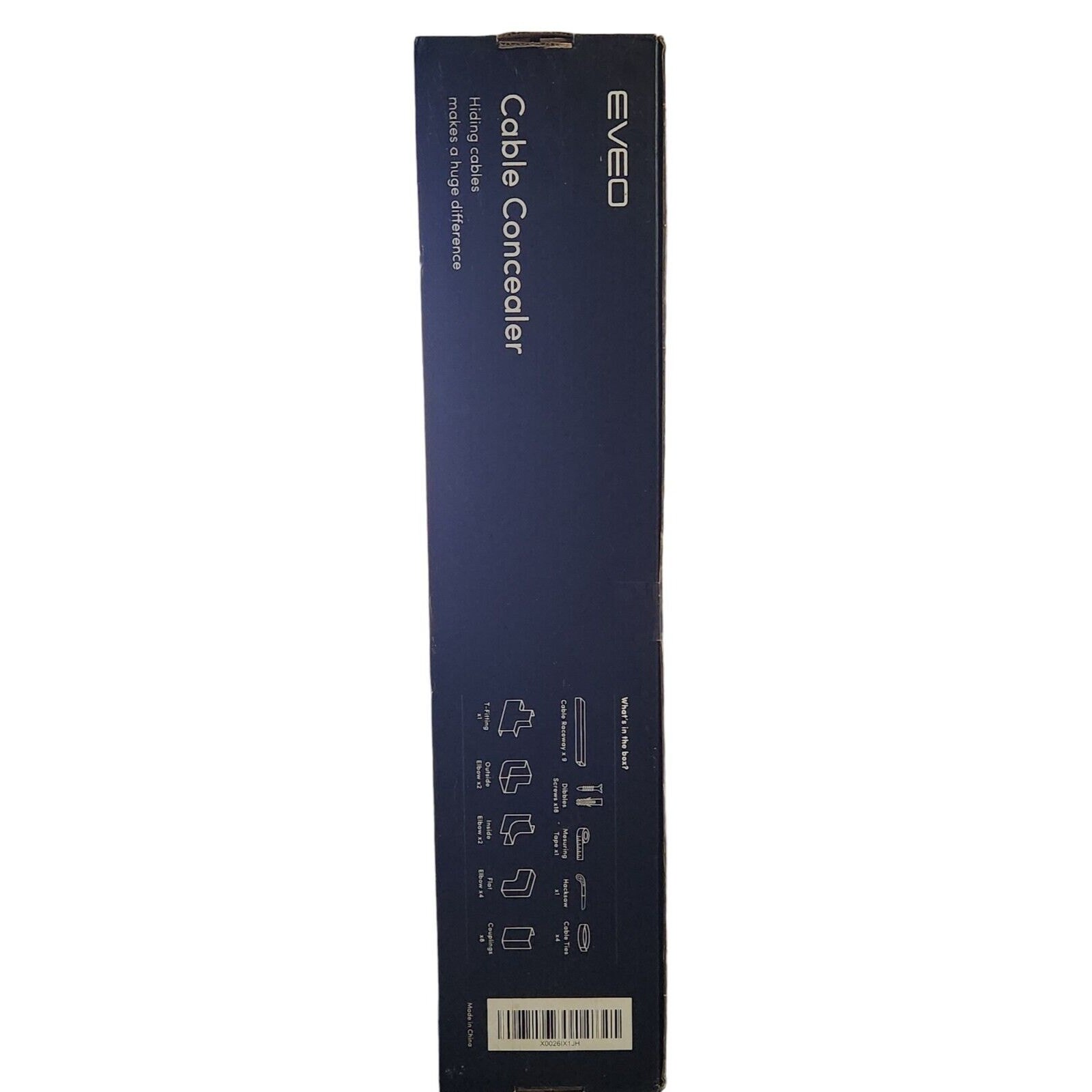 Eveo 150" Cable Concealer Cable White Matte New Sealed