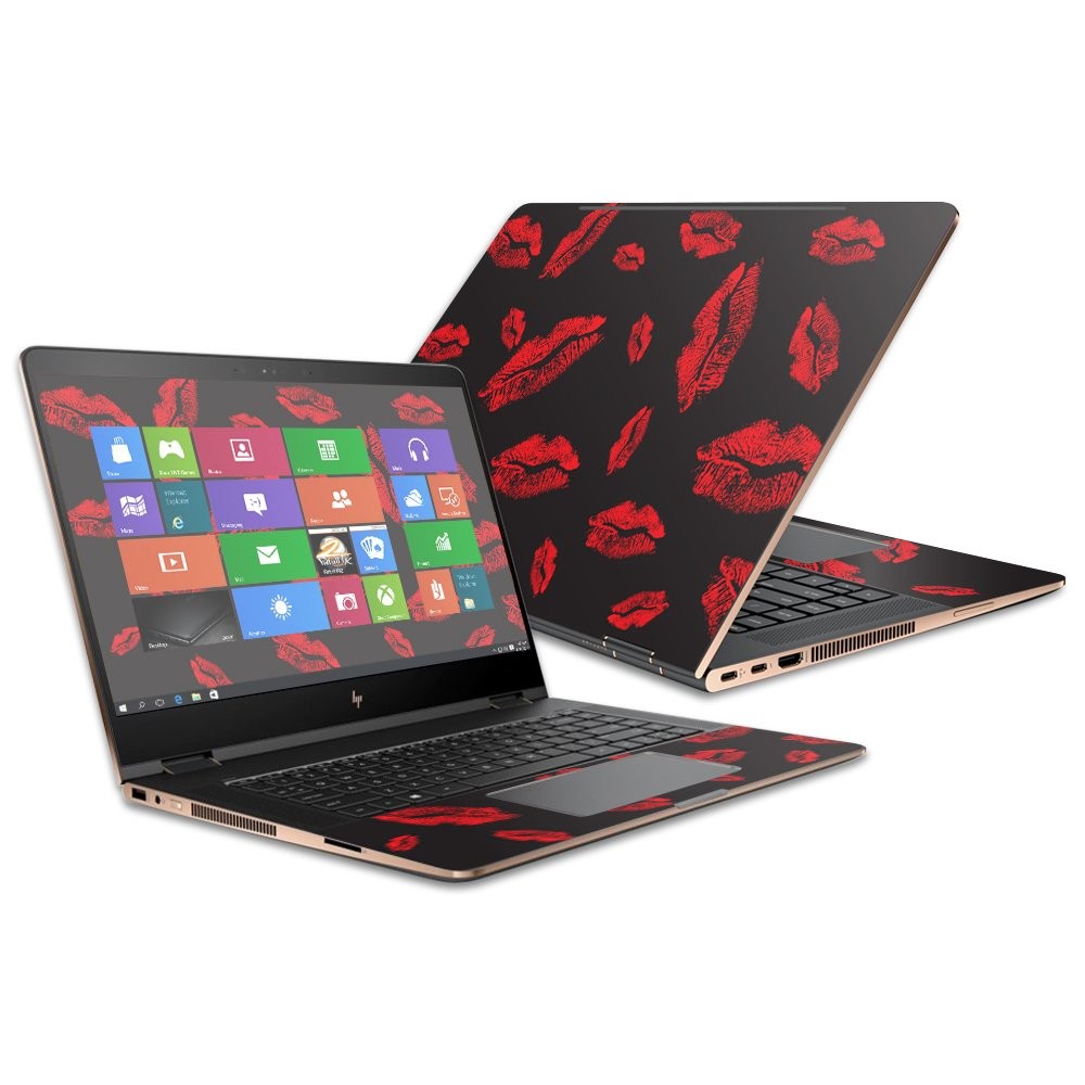 MightySkins Skin for HP Spectre x360 Convertible 15.6" 2017 - Kiss Me