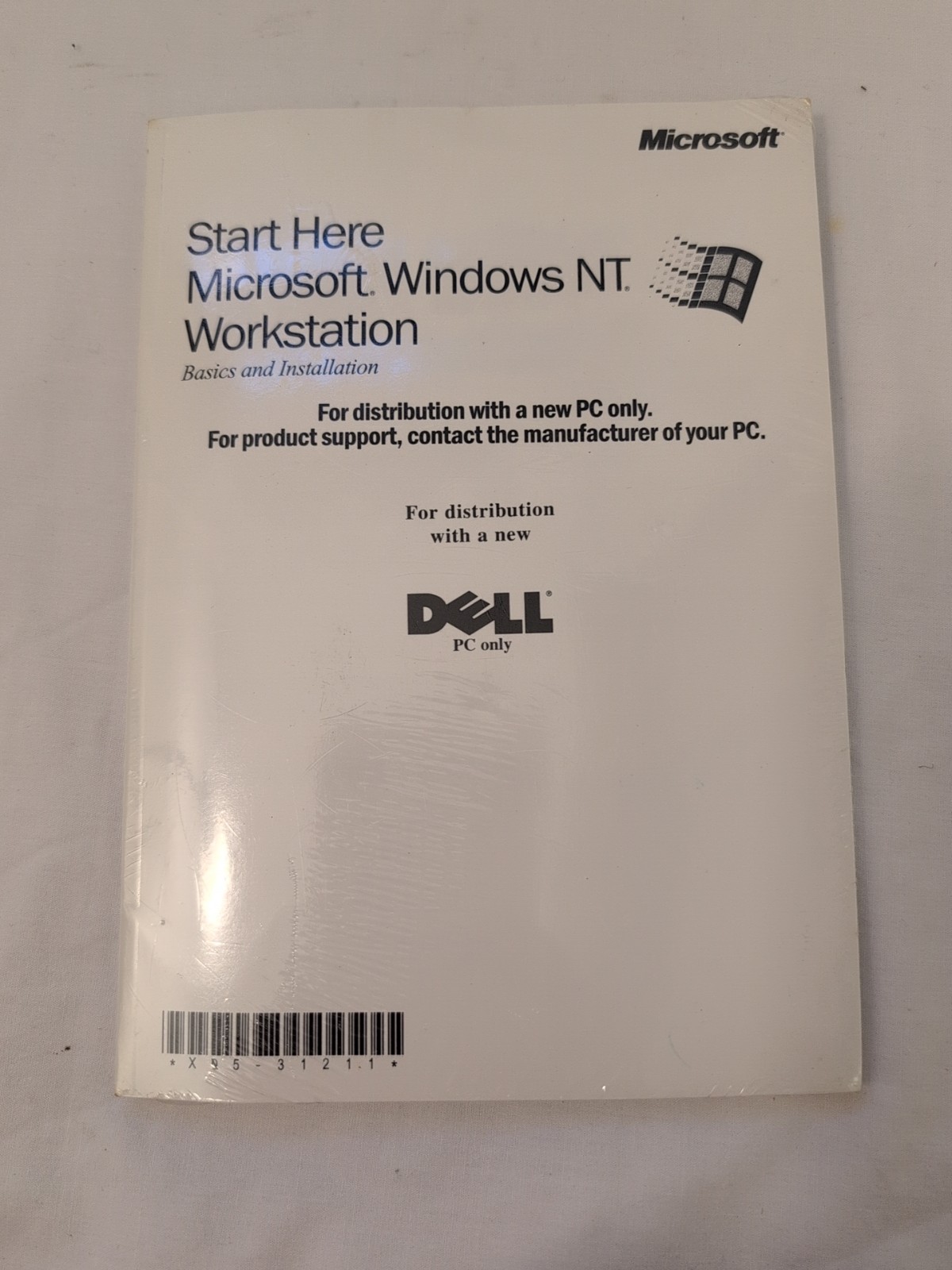 Windows NT Workstation 4.0 Svc Pack MANUAL CD Factory sealed packages For Dell 