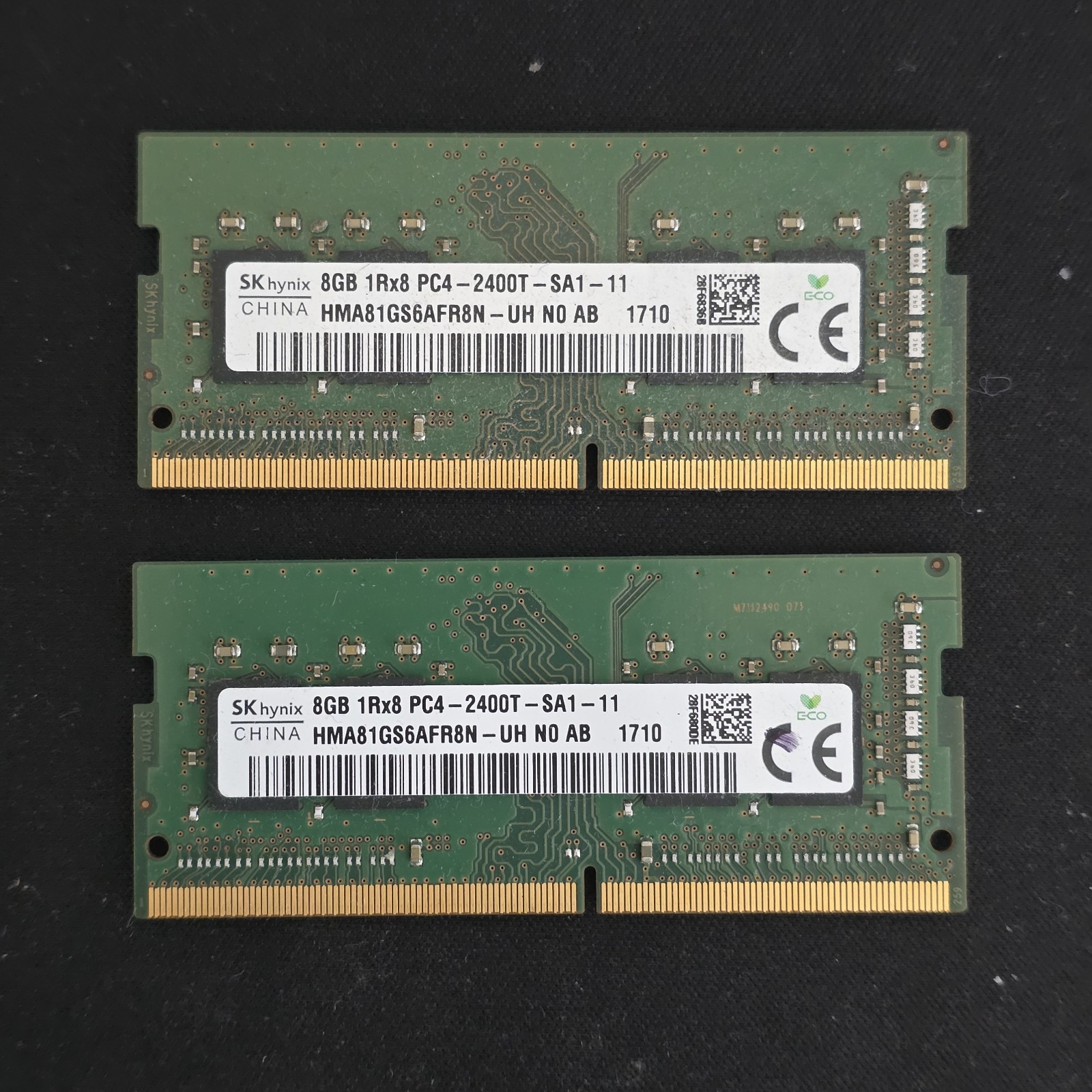 SK hynix 2x8GB 16GB DDR4 PC4-2400T SODIMM Laptop RAM HMA81GS6AFR8N-UH 820570-002