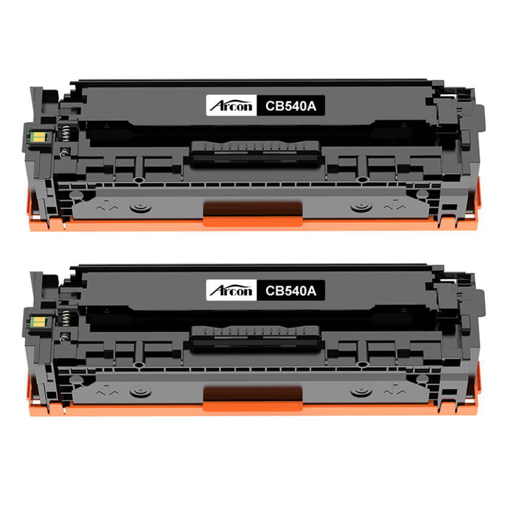 2 Pack CB540A Toner Compatible With HP 125A LaserJet CP1215 CP1518ni CM1312nfi
