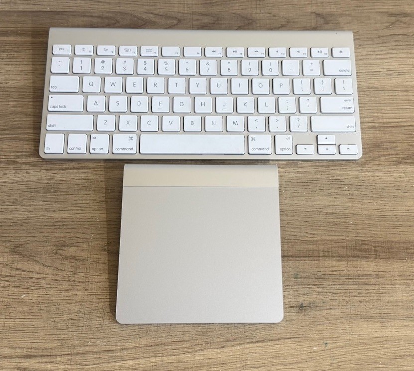 Apple Magic Trackpad A1339 + Wireless Keyboard A1314 Bundle Bluetooth Tested