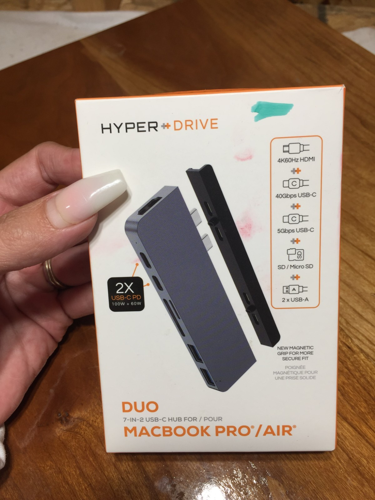 Sanho Hyperdrive 7-In-1 Net Hub for USB C Macbook Pro Gray