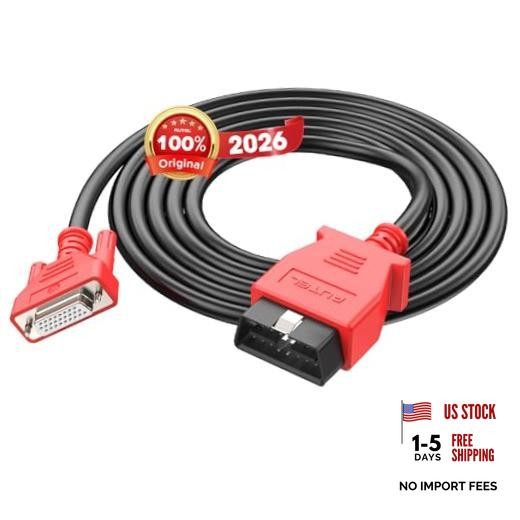 Original OBD2 Main Test Cable,16 Pin 3-Row OBDII Diagnostic Connector