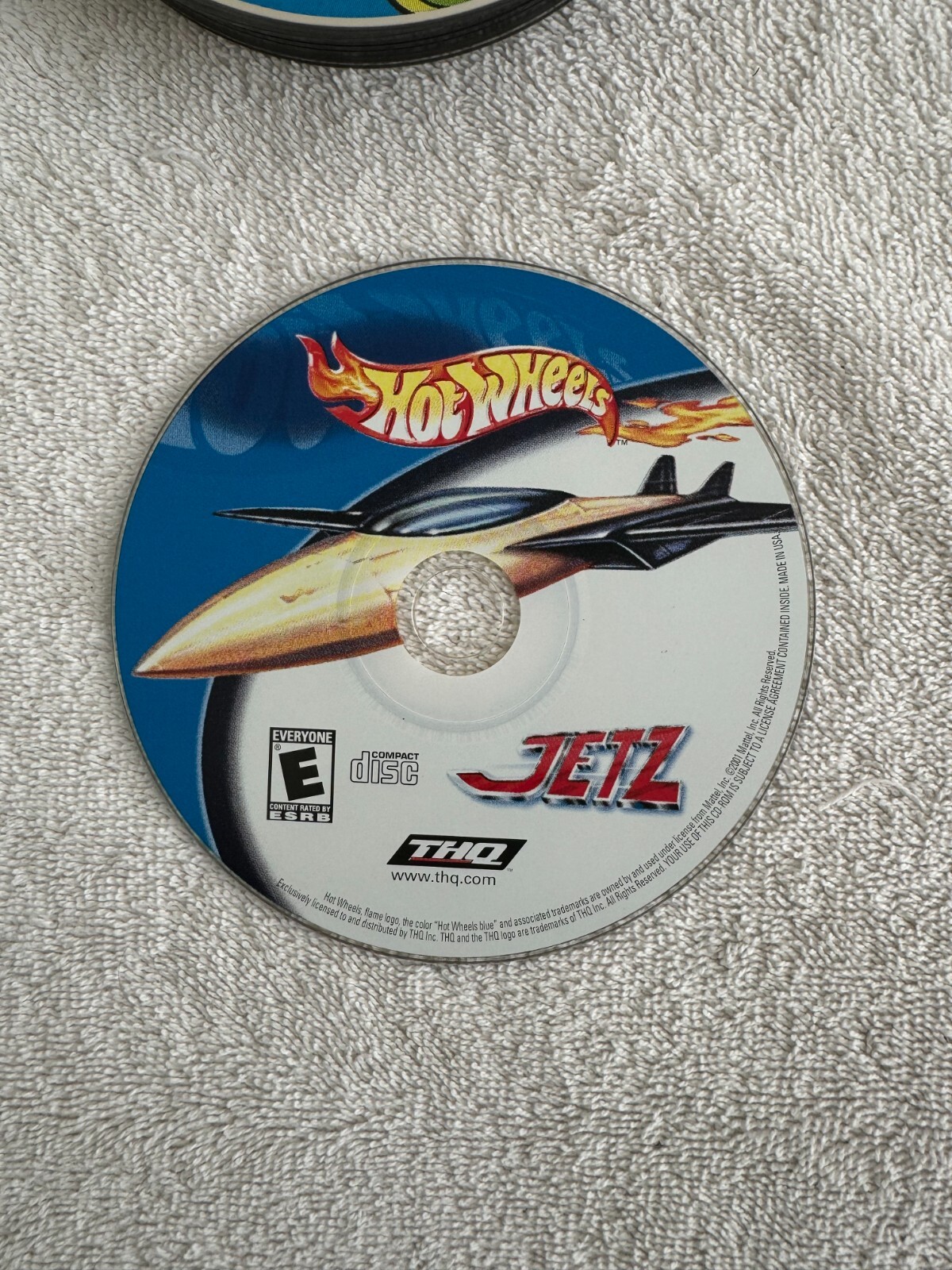 Hot Wheels JETZ PC CD - 2001 Mattel/THQ Windows 98/XP