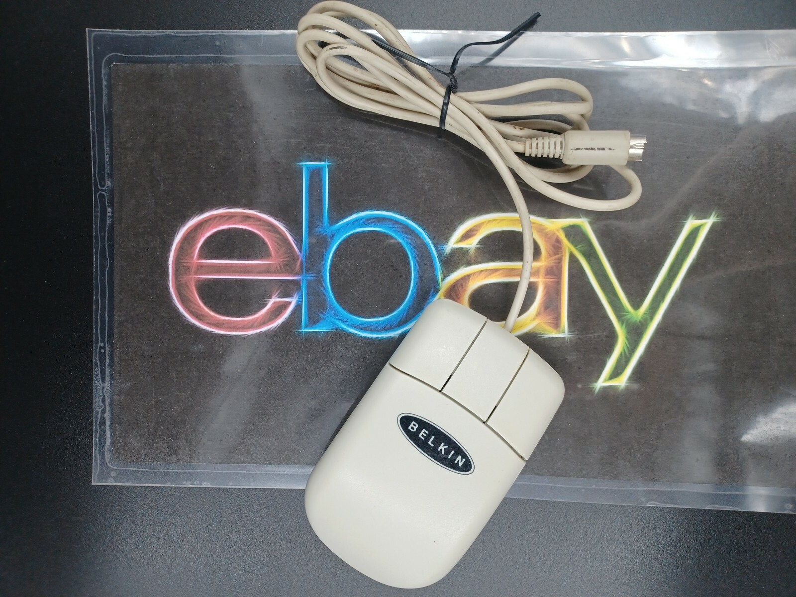 Vintage Belkin Serial & PS/2 Mouse S/N 0178710