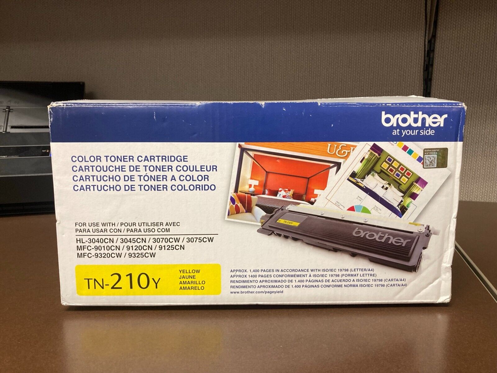 Genuine Brother TN-210Y Toner Cartridge Yellow New Open Box