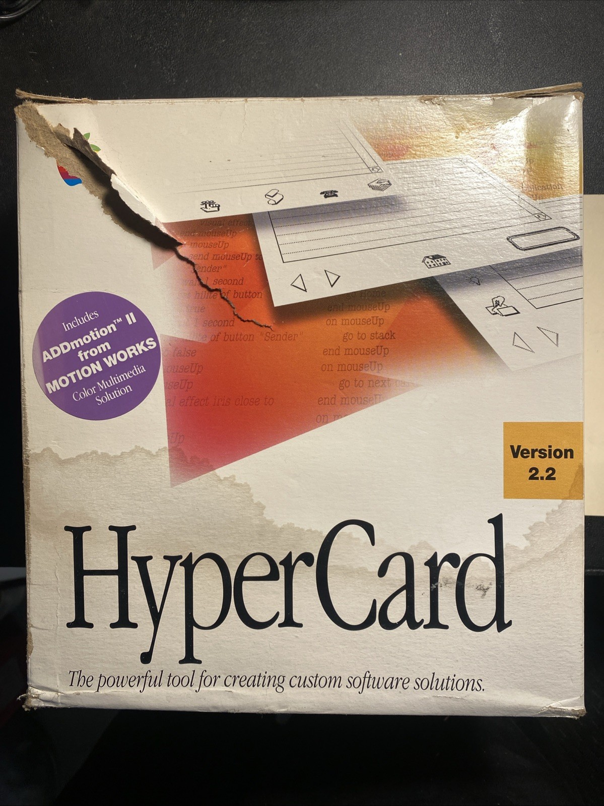 Vintage Apple HyperCard Software 2.2 With 9 3.5 Floppies And Manuals Used