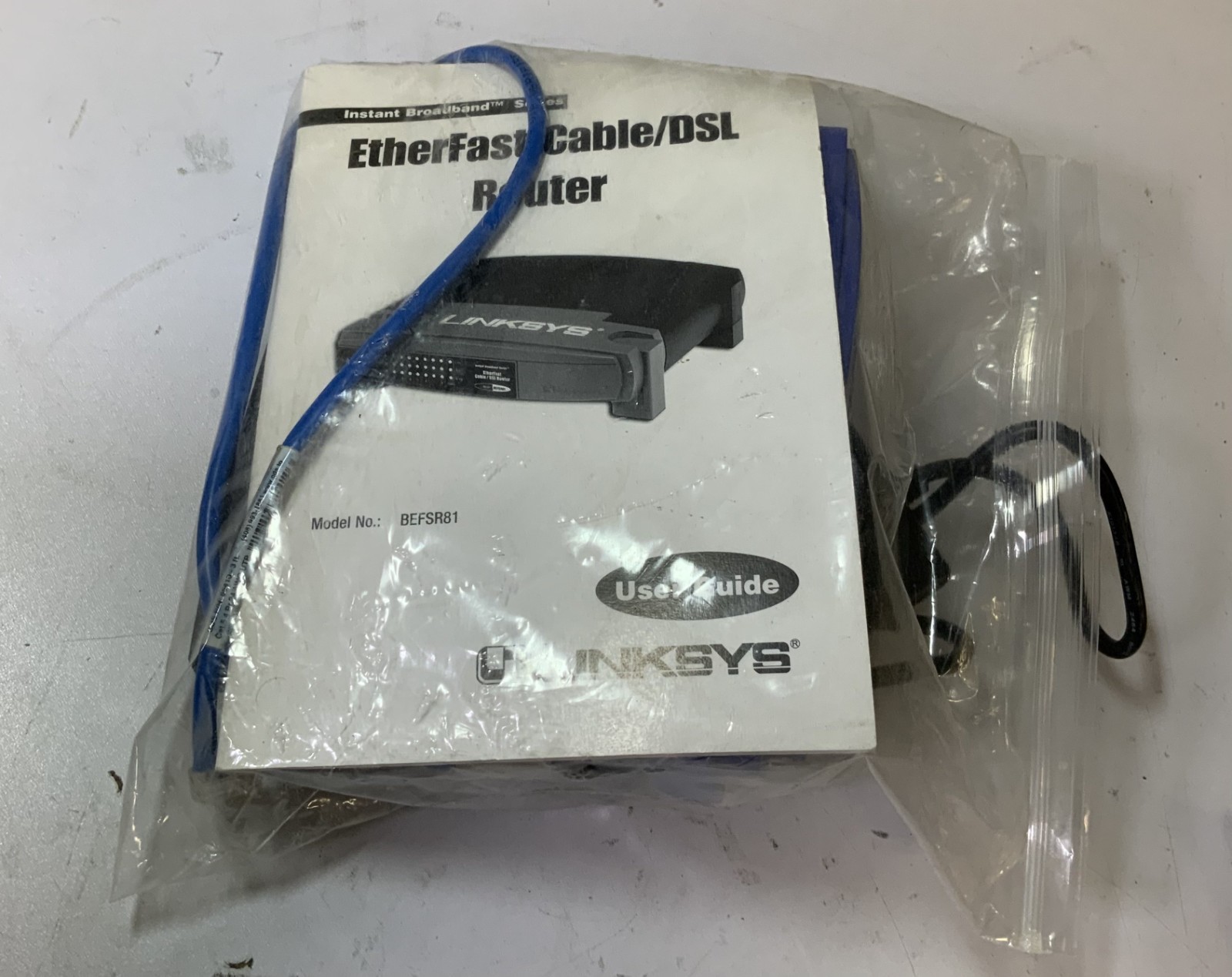 Cisco BEFSR81 Linksys 8-Port 10/100Mbps EtherFast Cable/DSL Router, Black "E4F"