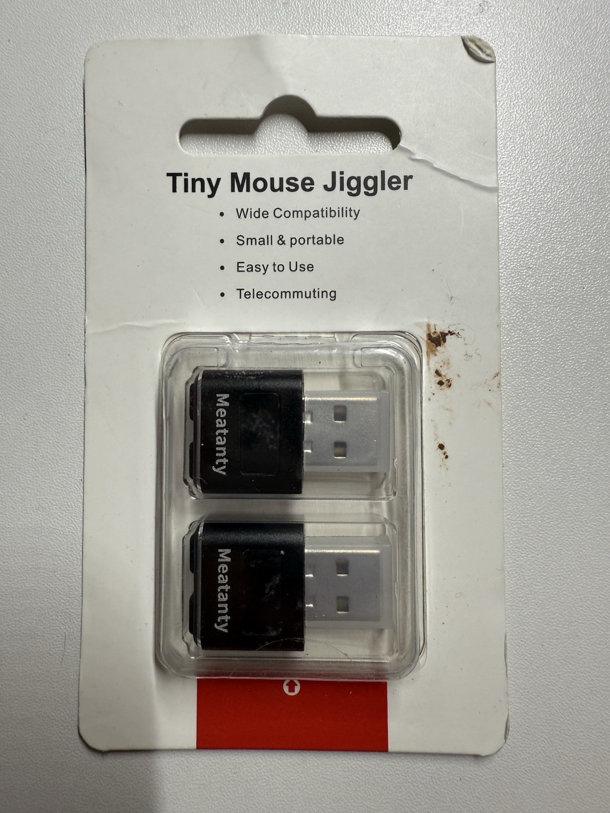 2Pcs Vaydeer Tiny Mouse Jiggler, USB Mouse Mover Undetectable, Shaker w/ On Off