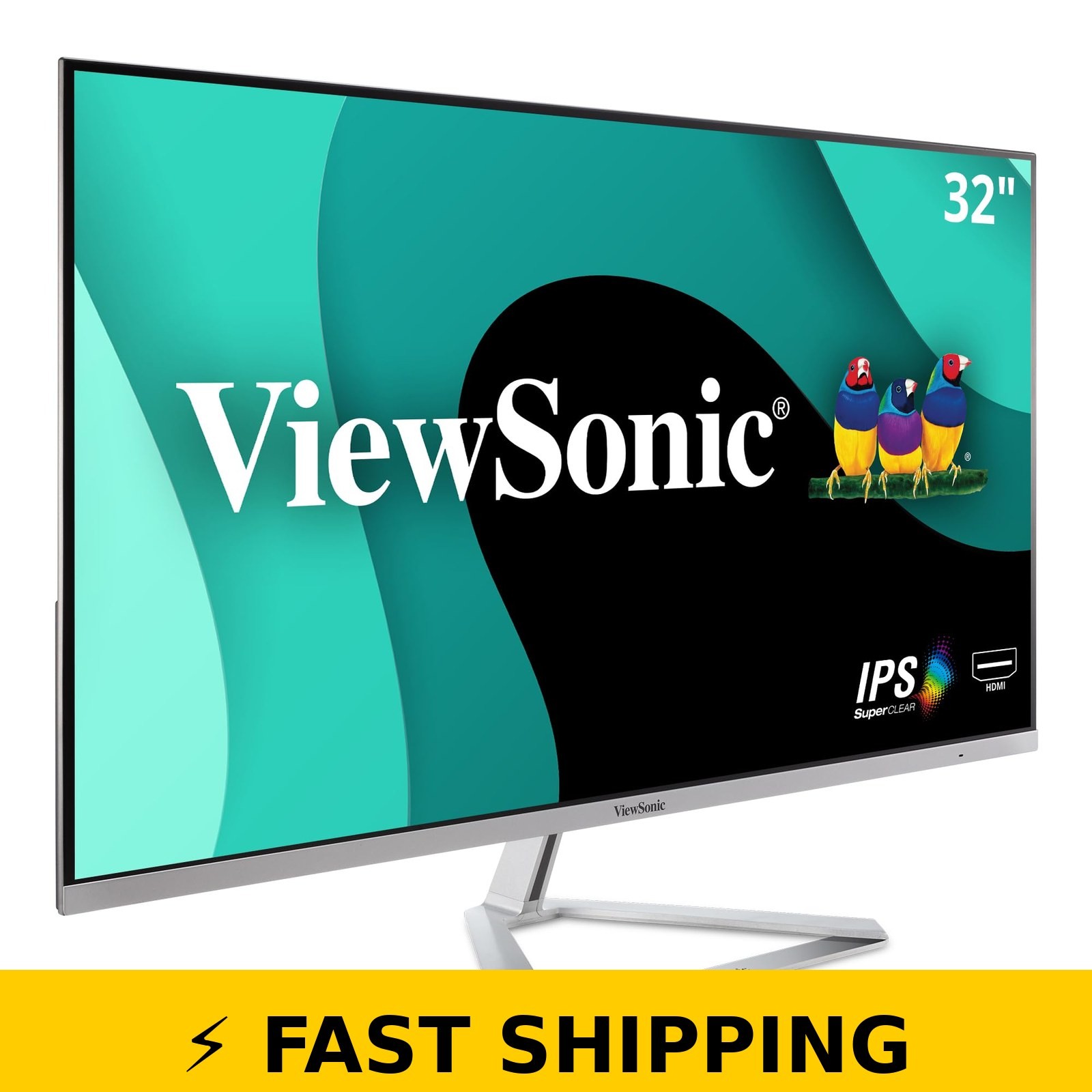 ViewSonic VX3276-MHD 32" Full HD IPS Monitor - Eye Care Technology