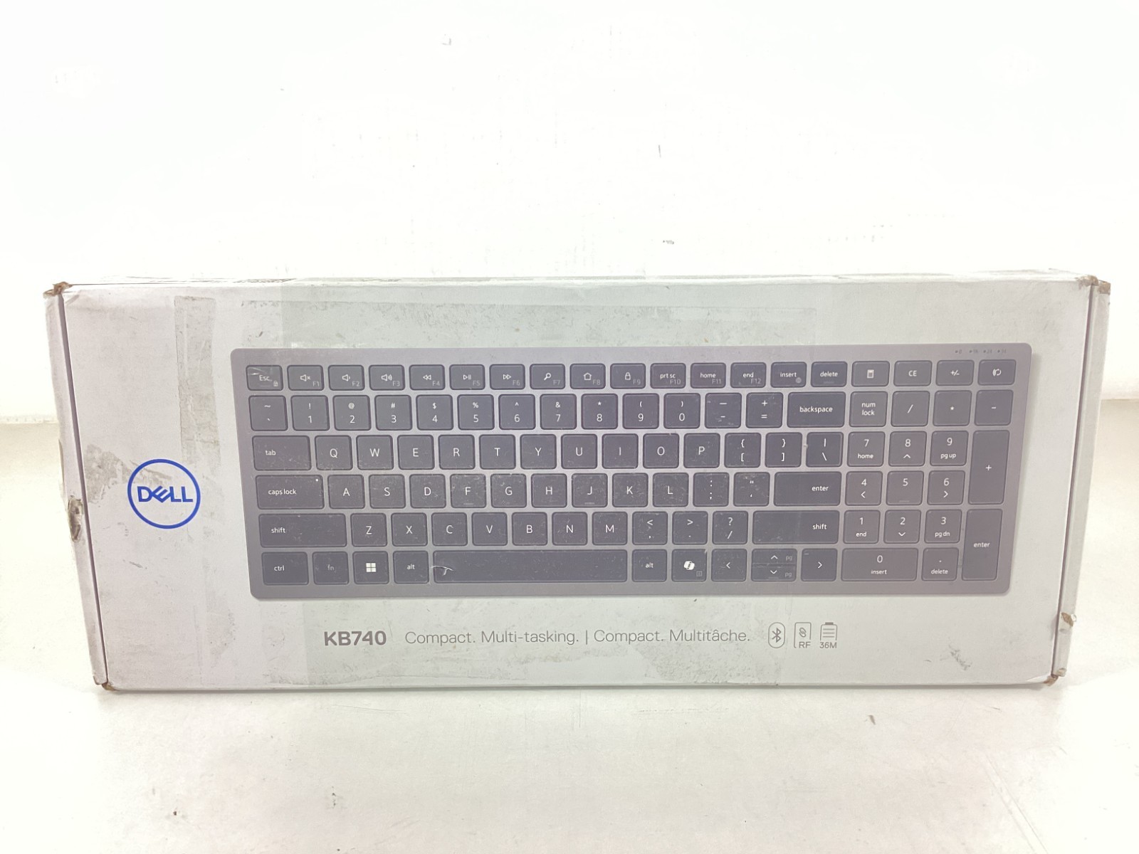 Dell Compact Multi-Device Wireless Keyboard KB740 - (KB740-GY-R-US)
