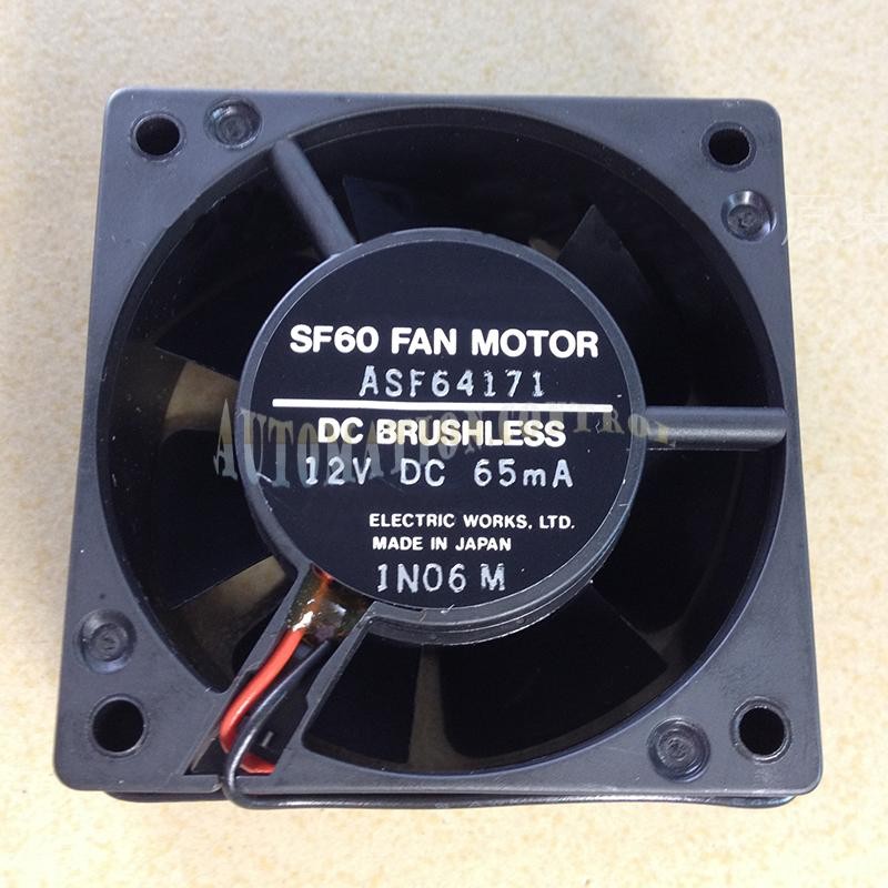 1PCS NEW FIT FOR MATSUSHITA ASF64171 SF60 DC12V 60mm Cooling Fan 2-Wire
