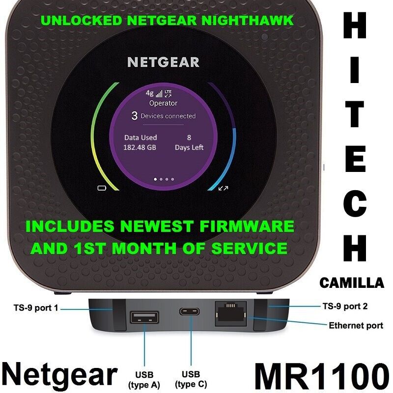 NETGEAR NIGHTHAWK HOTSPOT 💥 W/ UNLIMITED  ✅ ATT NETWORK ✅ 4G LTE ✅ 2.4/5G WIFI