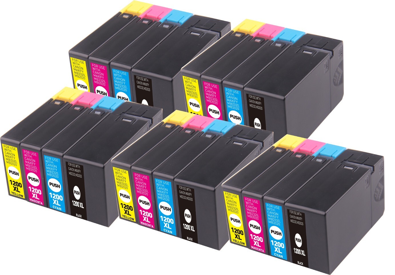 20 Pack XL Printer Ink fits PGI-1200 Canon Maxify MB2120 MB2720 MB2020 MB2320