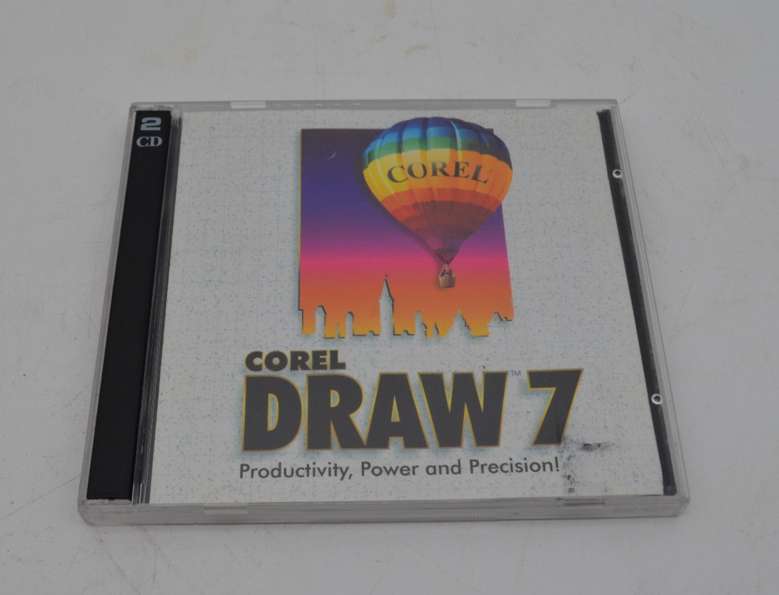 Corel DRAW 7 2CD Set 1996 Corel Graphic Design Software